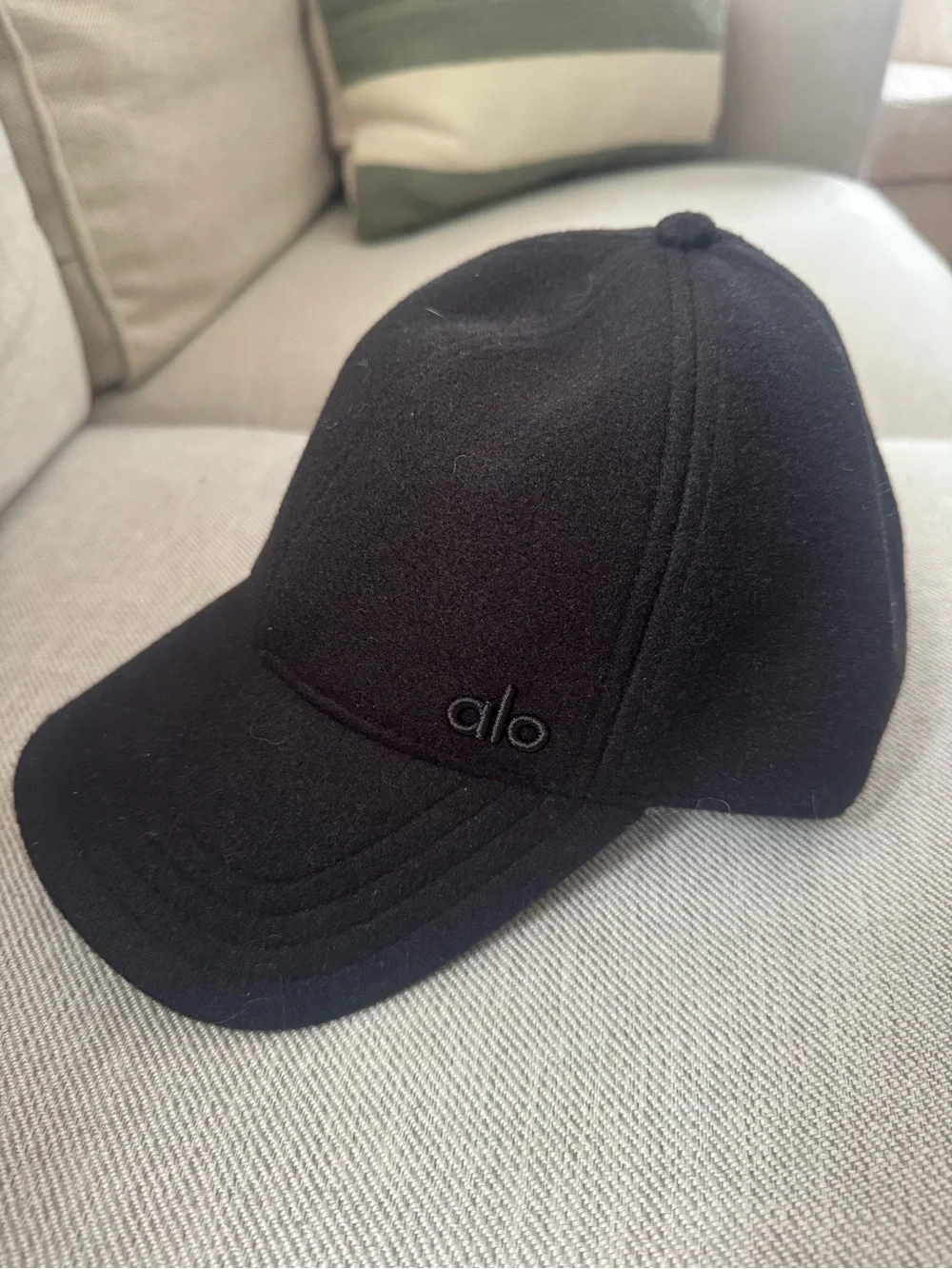 Alo Wool Baseball Cap - All Black